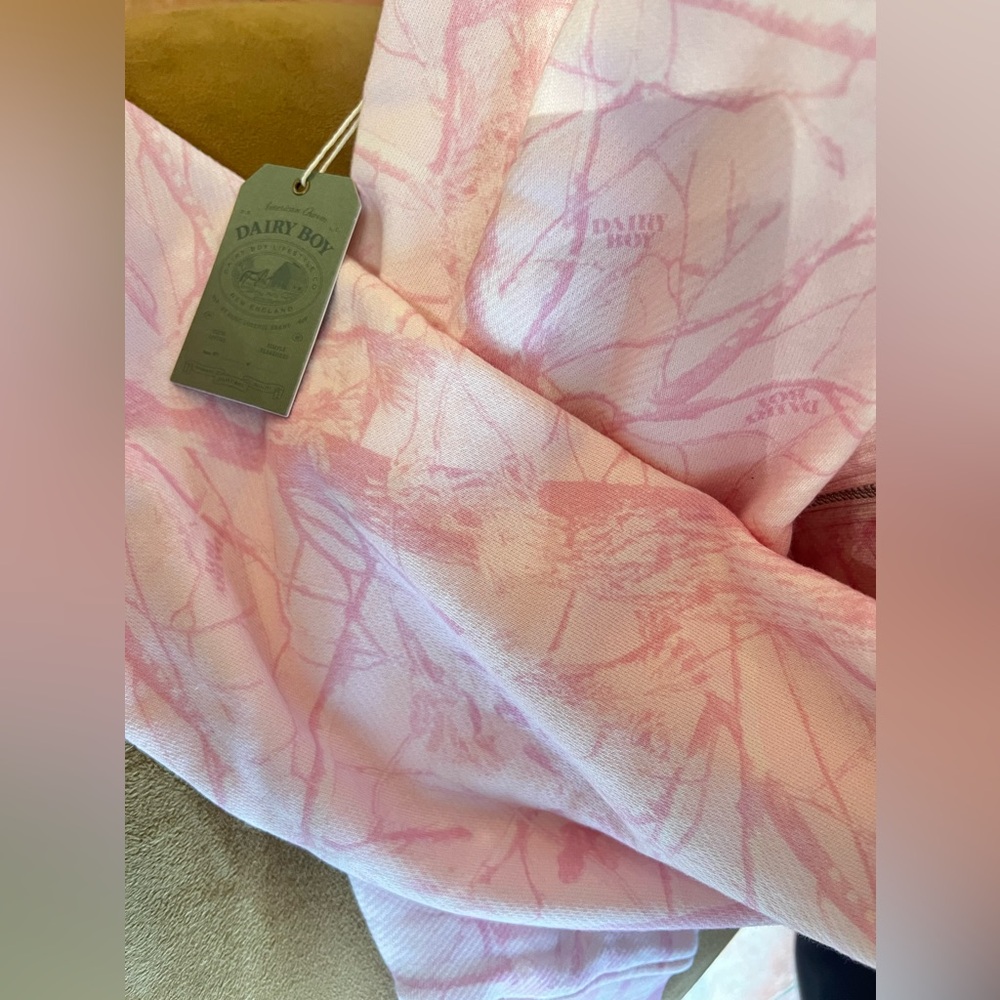 Pink bubblegum dairy boy zip up hoodie - Picture 3 of 6